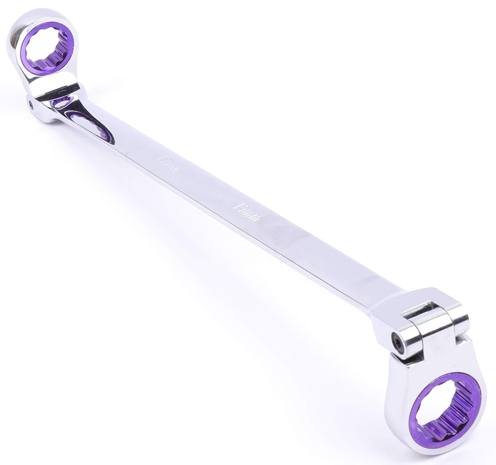 ⭐️ギッラギラのみっちみち❗️タイチンルチル 13mm 圧倒的な透明度です‼️ trad ラチェットレンチ 首振180度 8mm フレックスロック
